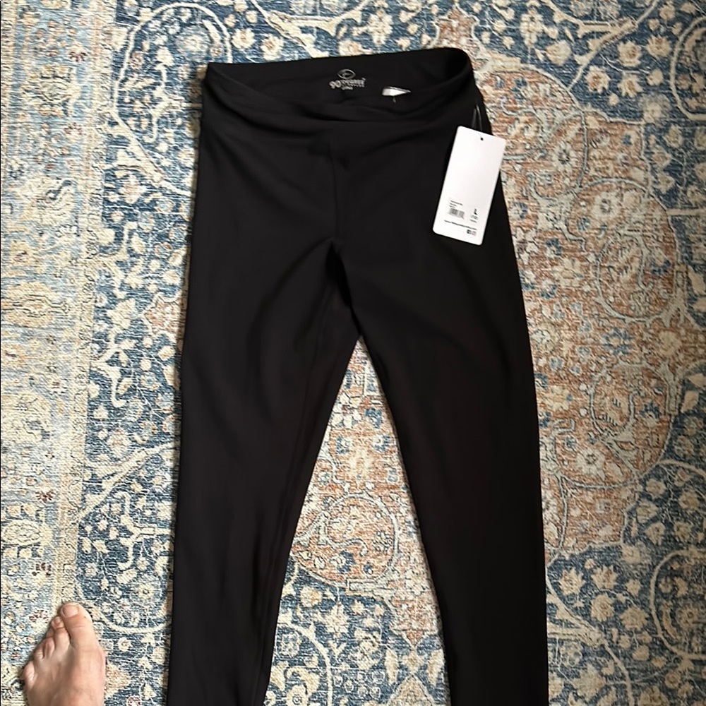 90 DEGREES Girls black leggings L size 12